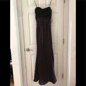 Brown long dress size 10
